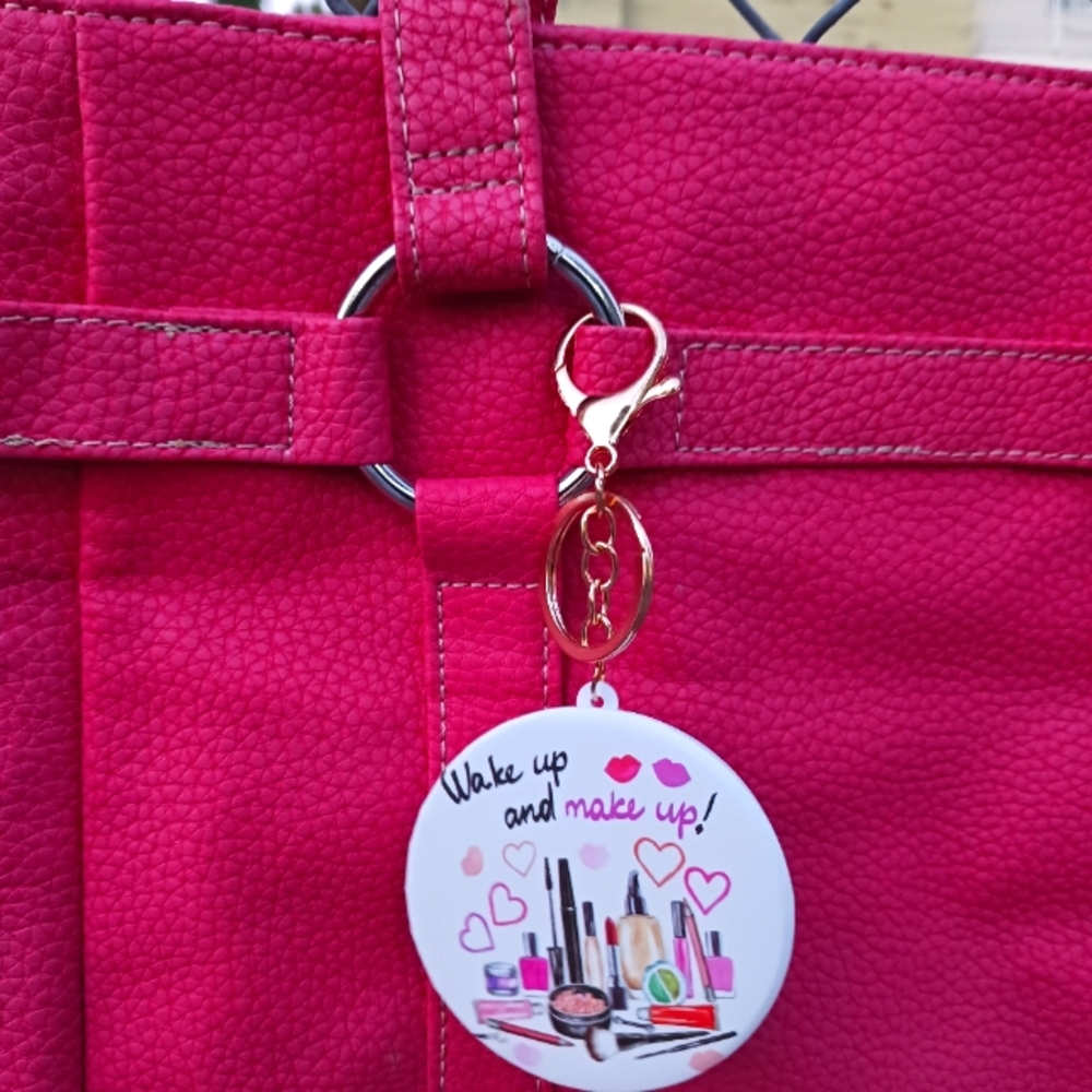 Mirror Bag Charm/Key Chain NEW - Picture 2 of 5